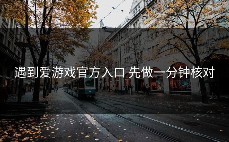 遇到爱游戏官方入口 先做一分钟核对